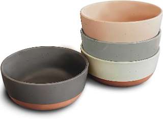 Mora Ceramic Flat Bowls Set img