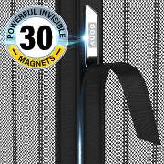 AUGO Magnetic Screen Door - Self Sealing, Heavy Duty, Hands Free Mesh Partition img