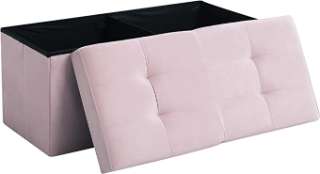 CUYOCA Storage Ottoman Bench Foldable img