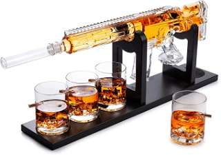 AR15 Whiskey Decanter Set - Limited Edition,Silencer Stopper  - 800ml img