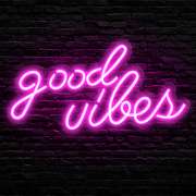 Olekki Pink Good Vibes Neon Sign img