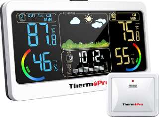 ThermoPro TP68B Weather Station 500ft Indoor Outdoor Thermometer Wireless img