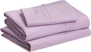 Amazon Basics Lightweight Super Soft Easy Care Microfiber 3 Piece Bed Sheet Set img