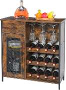 JKsmart Wine Bar Cabinet with 3-Tier Detachable Wine Rack and 1 Drawer, img