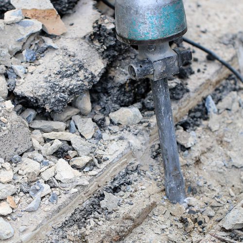 Damage Concrete Removal background