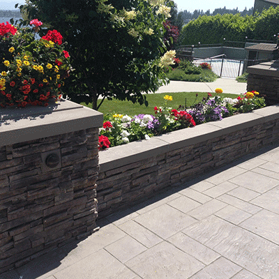 Brick installation background