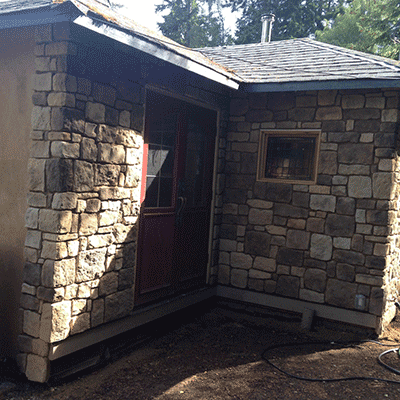 Stone installation background