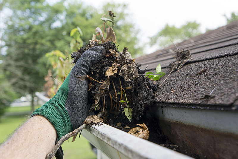 Gutters Cleaning background