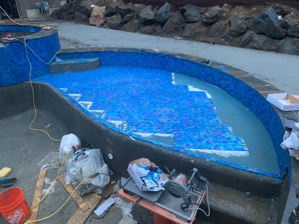 Pool Tile Installation background