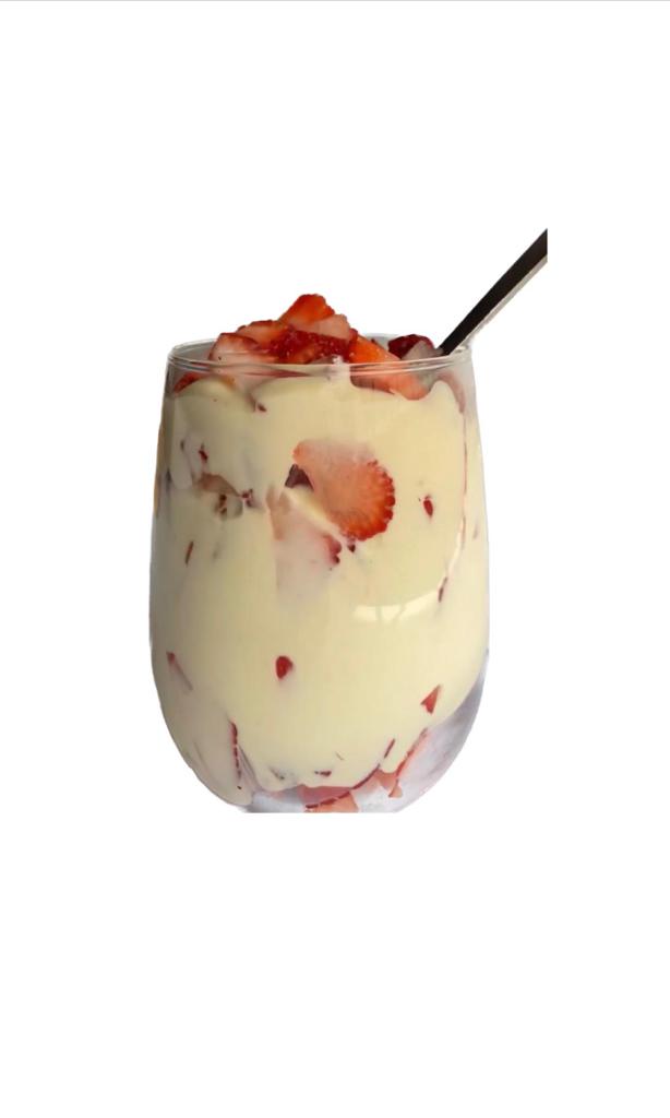 Vanilla with Chopped Strawberry