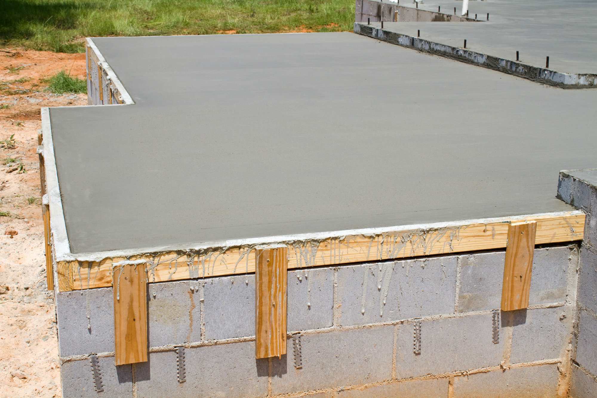 Concrete Slab Construction background