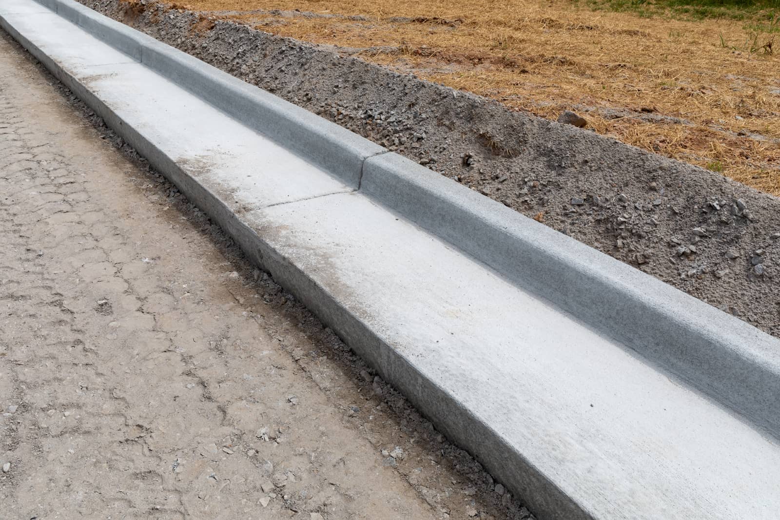 Curb And Gutter Concrete background