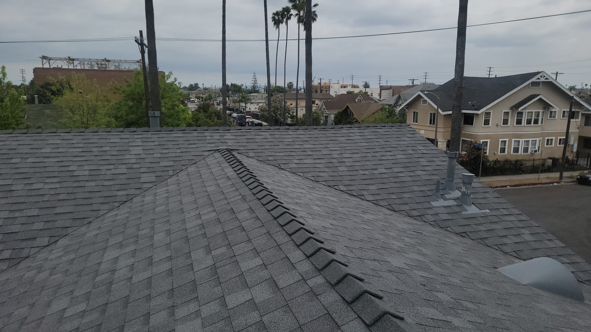 Shingle Roofing Installation background