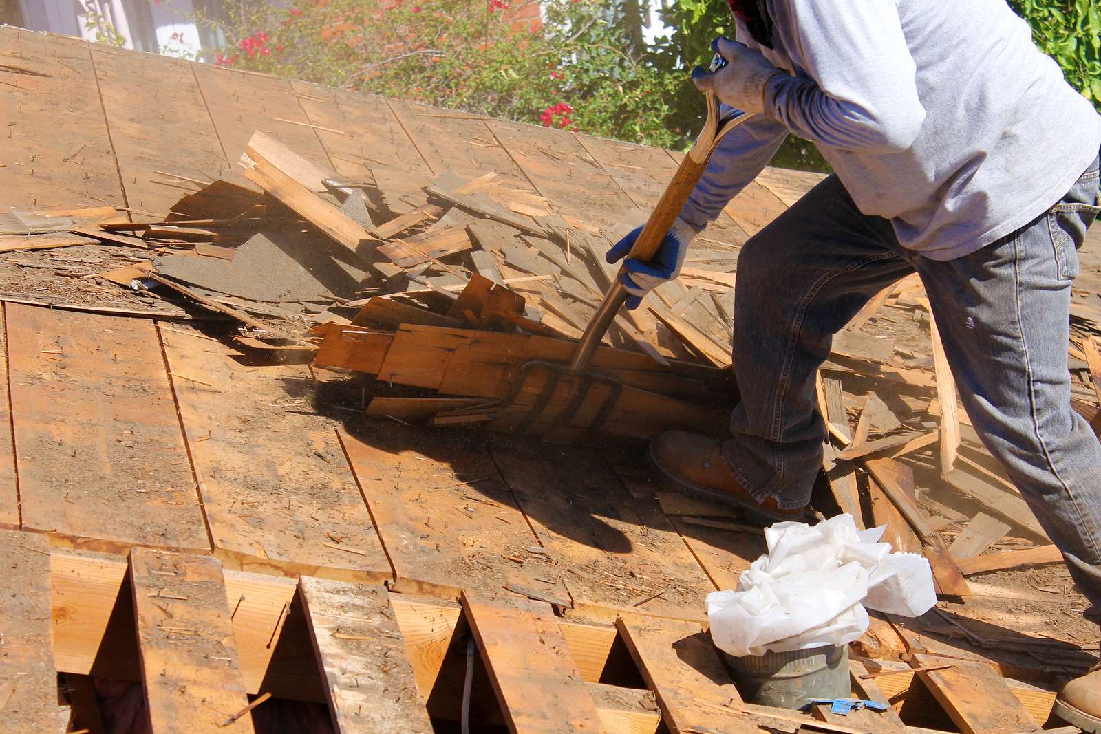 Roof Demolition background