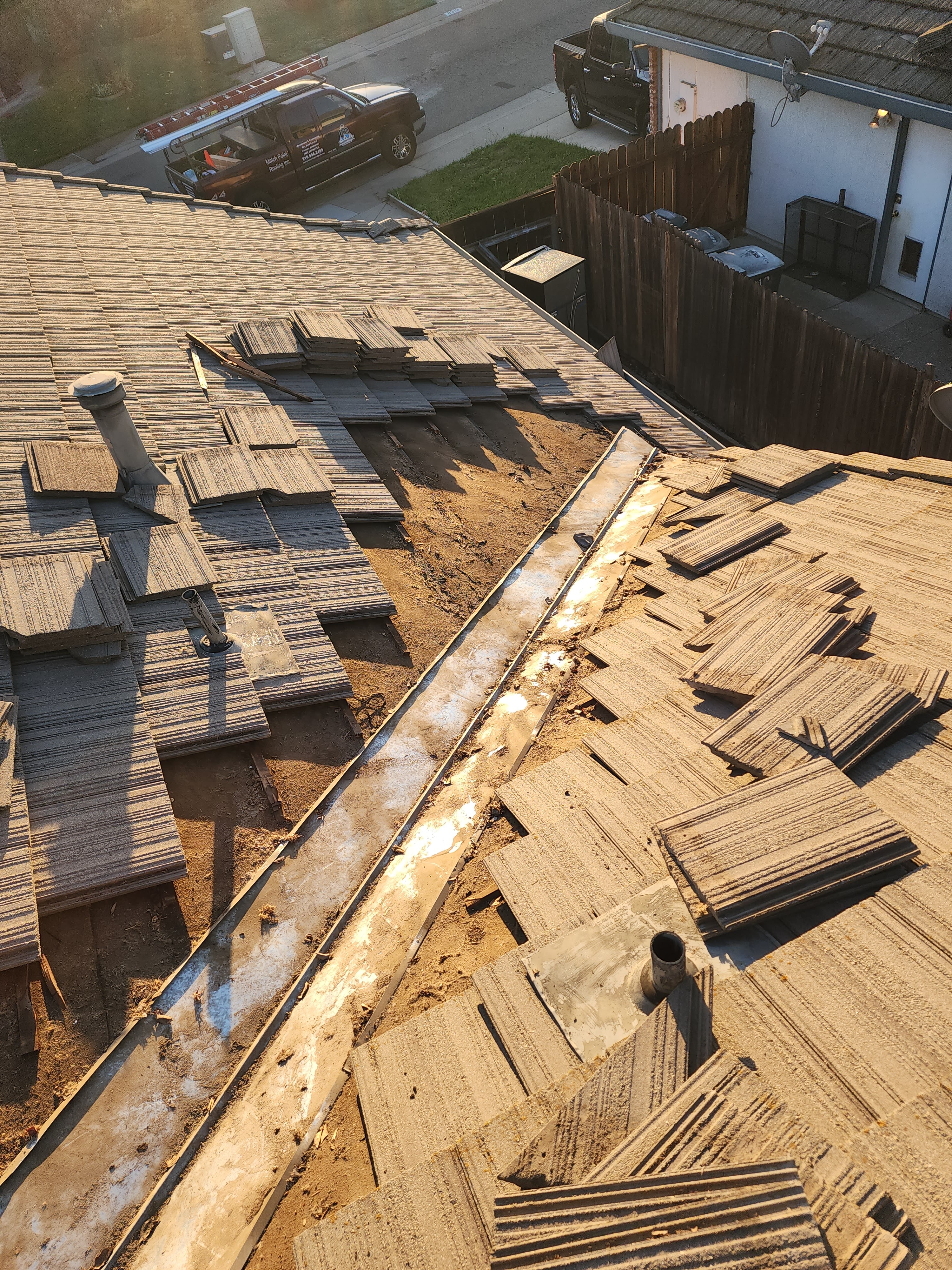 Concrete Tile Roofing background