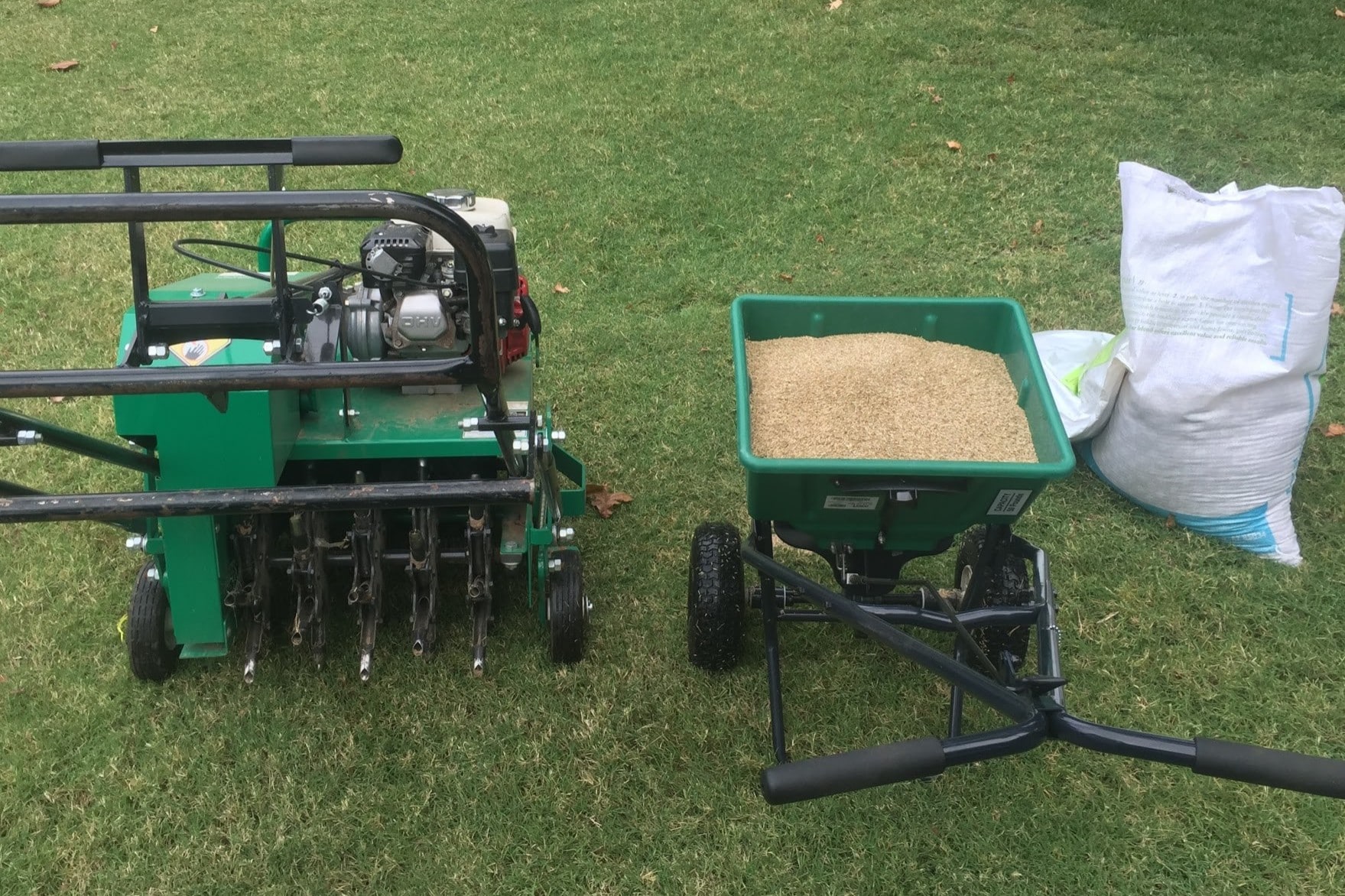 Aeration And Seeding Service background