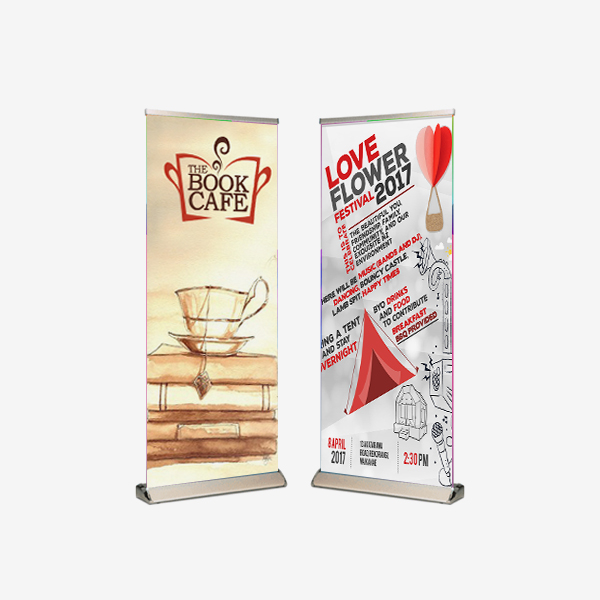 Premium Wide Pull Up Banners 13 oz Matte Vinyl