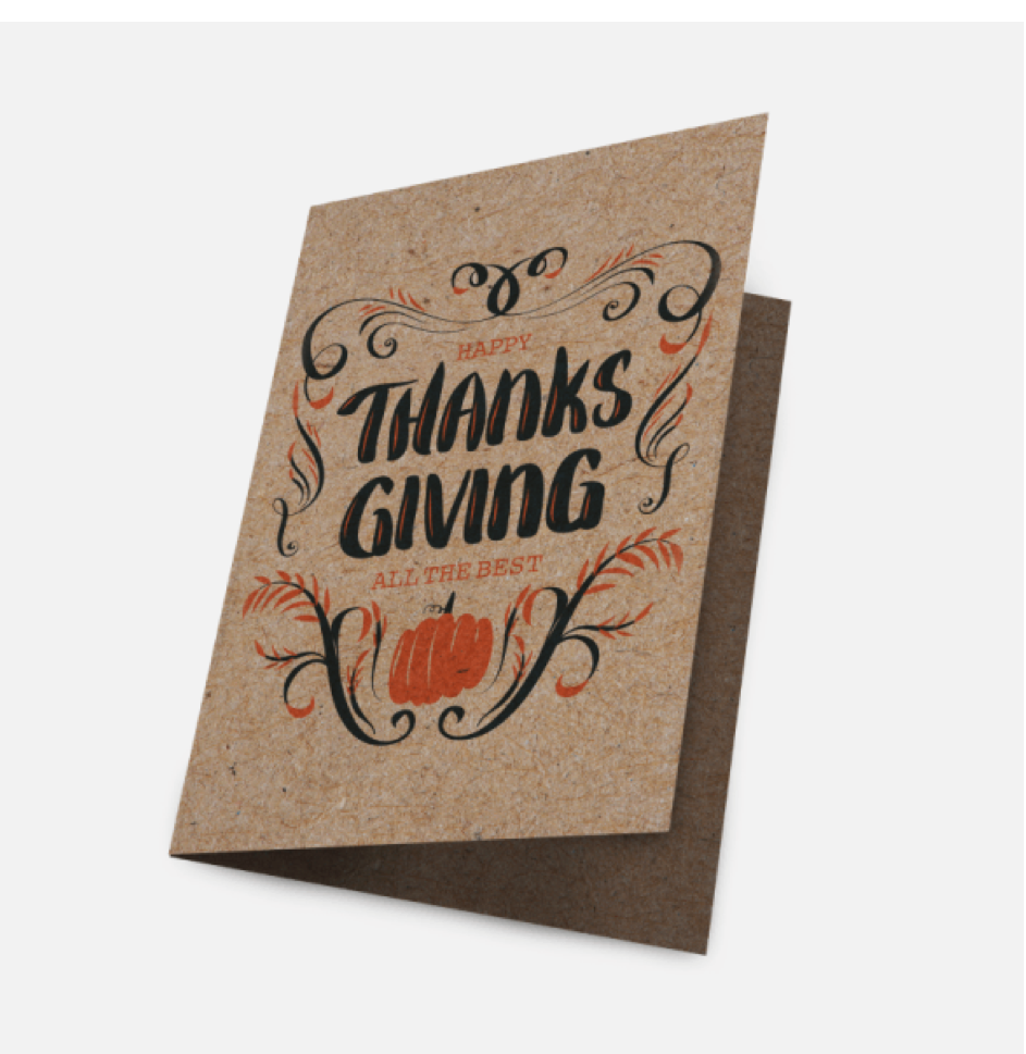 Kraft Paper Greeting Cards