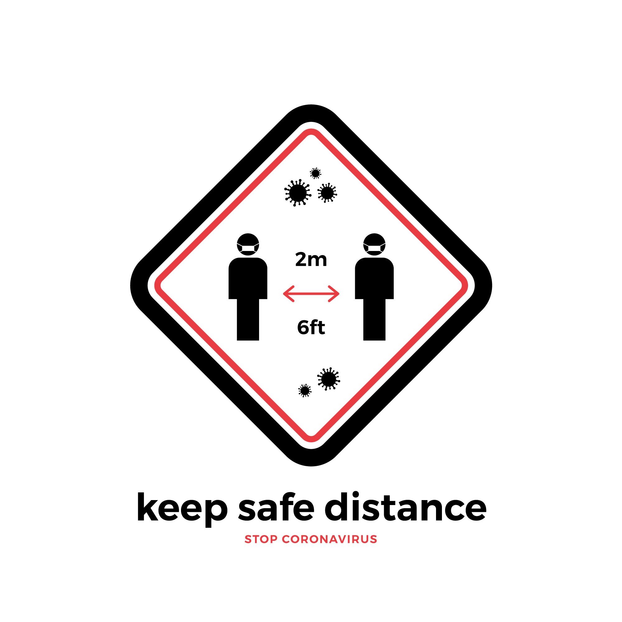 Social Distancing Signage