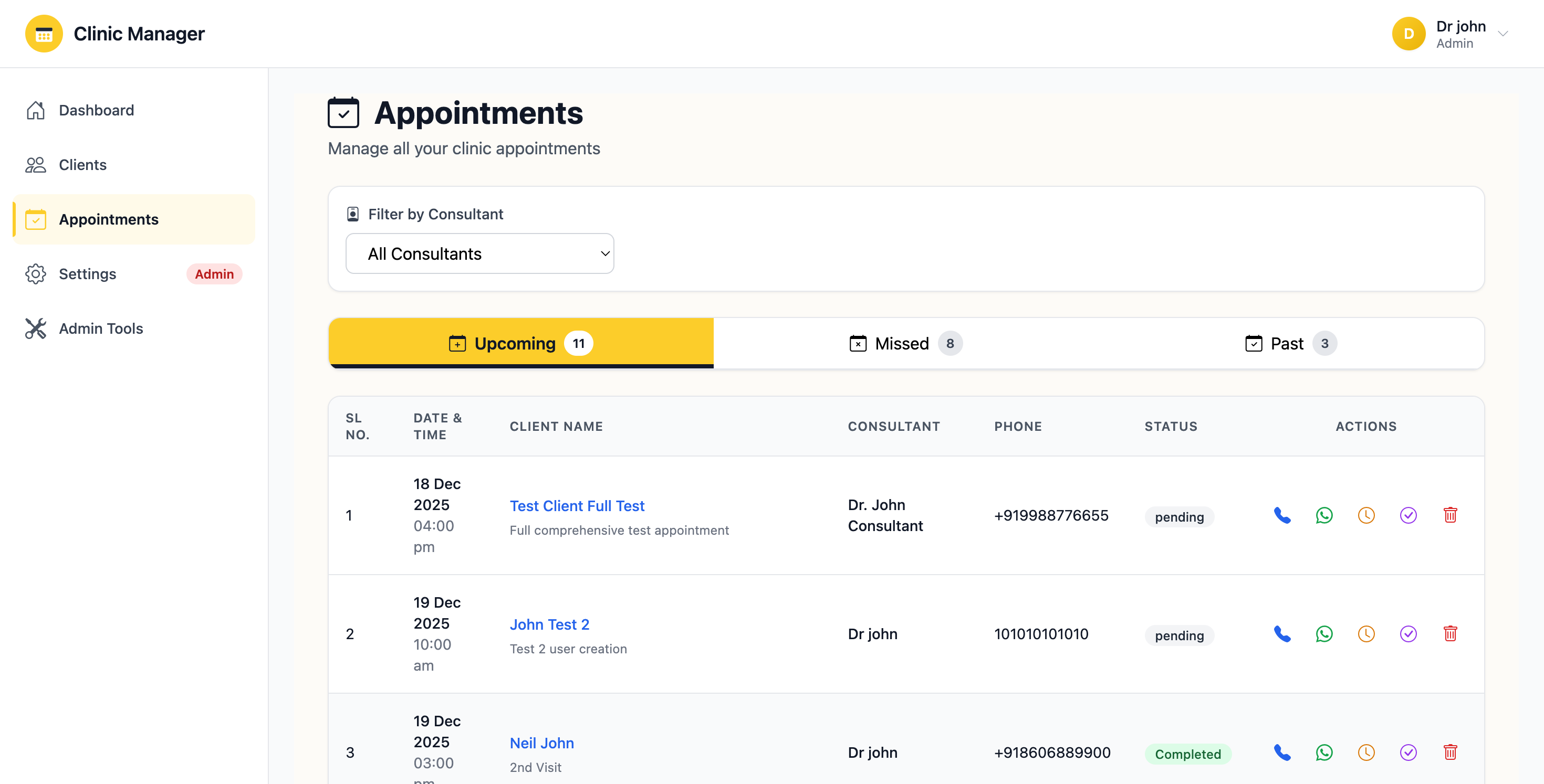 Appointment Booking Interface