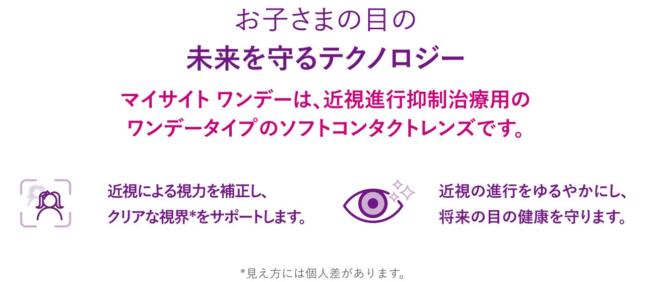 マイサイト ワンデーの製品イメージ