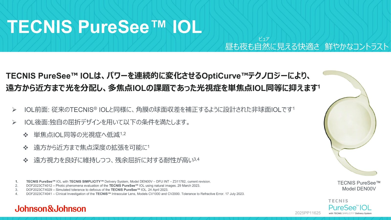 TECNIS PureSeeの前面と後面に施された光学設計