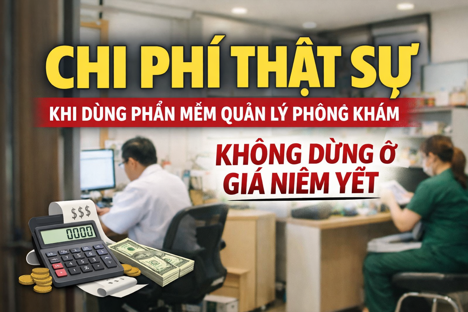 Chi phí thật sự khi dùng phần mềm quản lý phòng khám – và vì sao nhiều phòng khám nhỏ “trả tiền oan”
