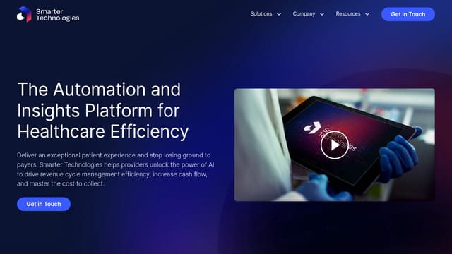 Smarter Technologies homepage