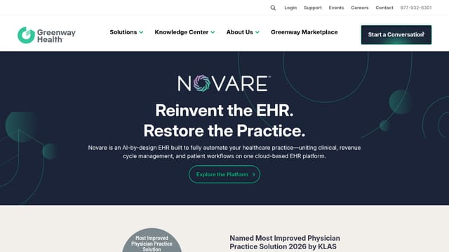 Greenway Health homepage