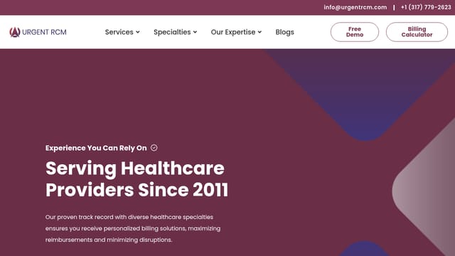 Urgent RCM homepage