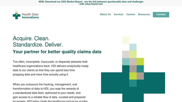 Health Data Innovations homepage