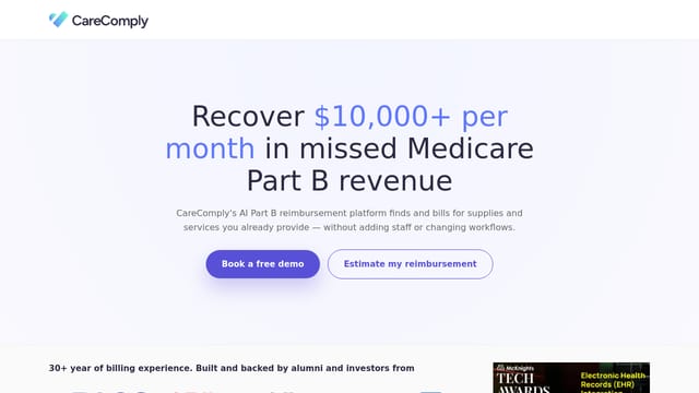 CareComply homepage
