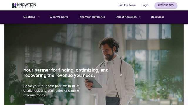 Knowtion Health homepage
