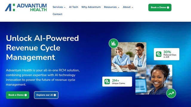 Advantum Health homepage