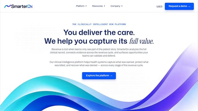 SmarterDx homepage