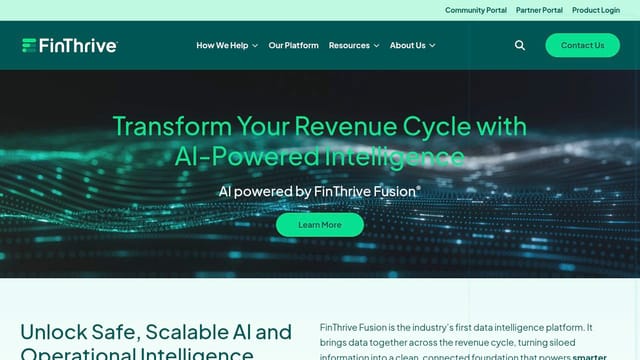 FinThrive homepage
