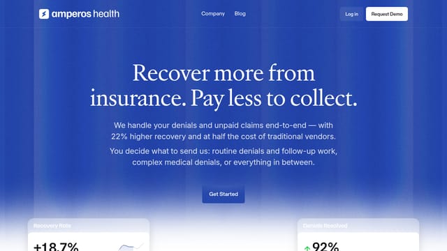 Amperos Health homepage