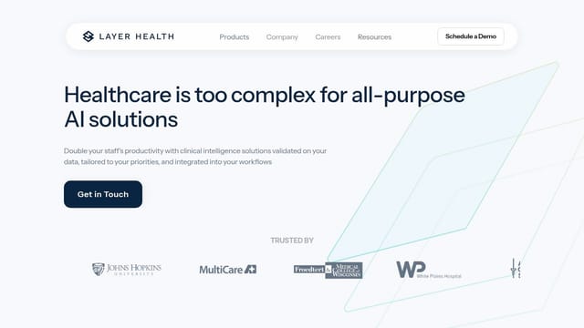 Layer Health homepage
