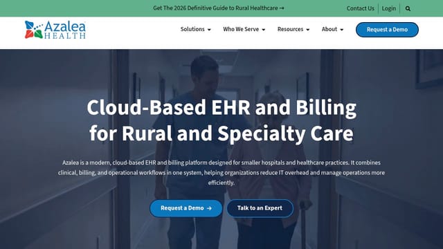 Azalea Health homepage