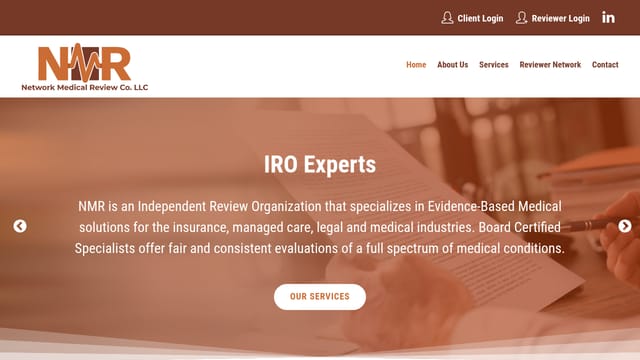 Network Medical Review (NMR) homepage