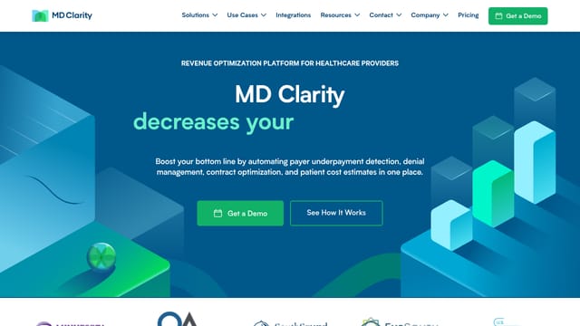 MD Clarity homepage