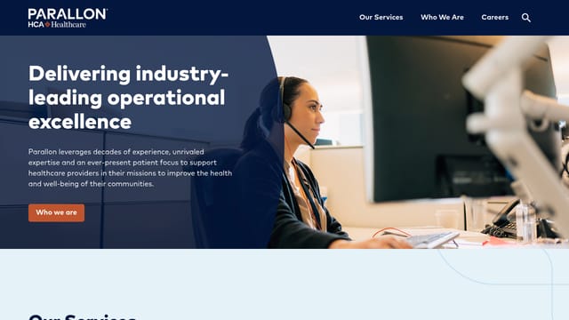 Parallon homepage