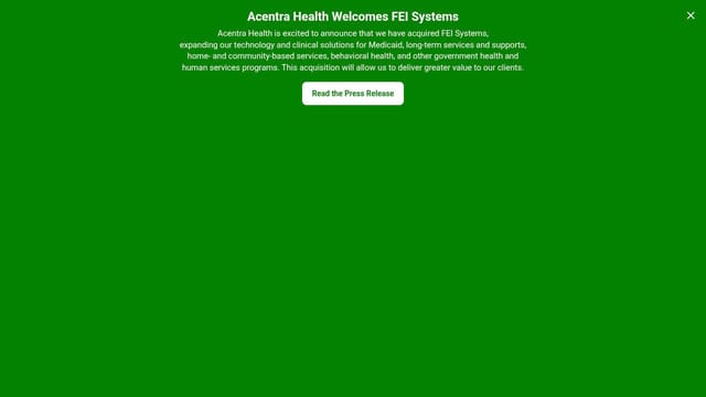 Acentra Health homepage
