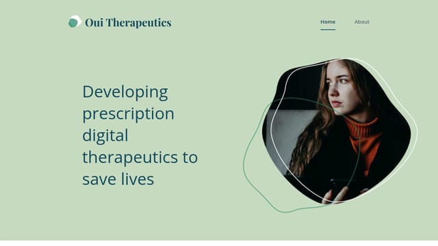 Oui Therapeutics homepage