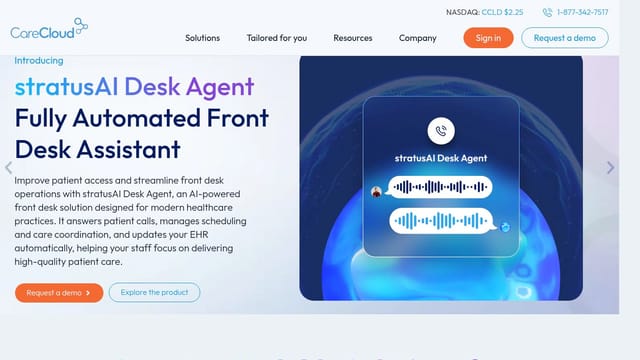 CareCloud homepage