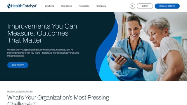 Health Catalyst homepage