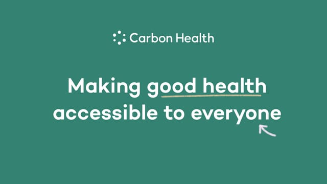 Carbon Health homepage