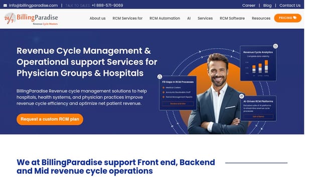 BillingParadise homepage