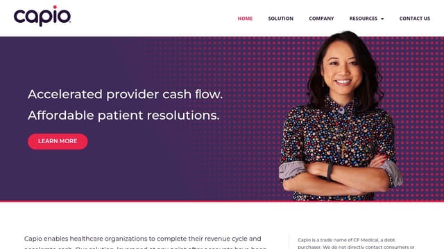 Capio homepage