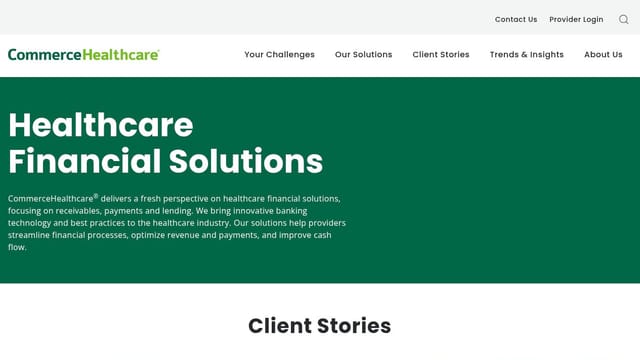 CommerceHealthcare homepage